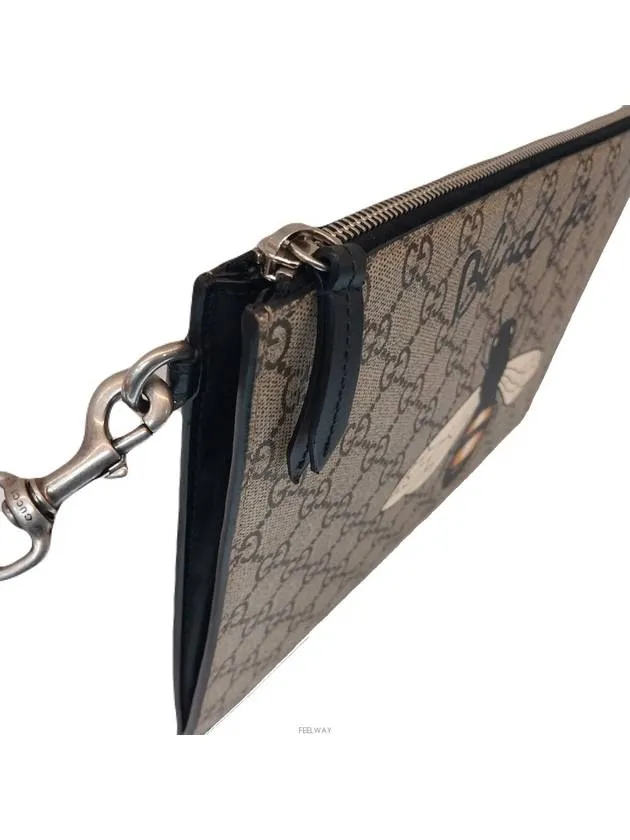 473904 GG logo supreme bee clutch bag