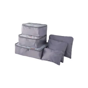 6 Piece Portable Waterproof Travel Bag Set F55-8-1574 Grey