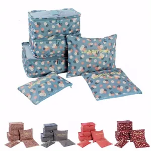 6PCS/Set High Quality Oxford Cloth Travel Mesh Luggage Organizer Bag