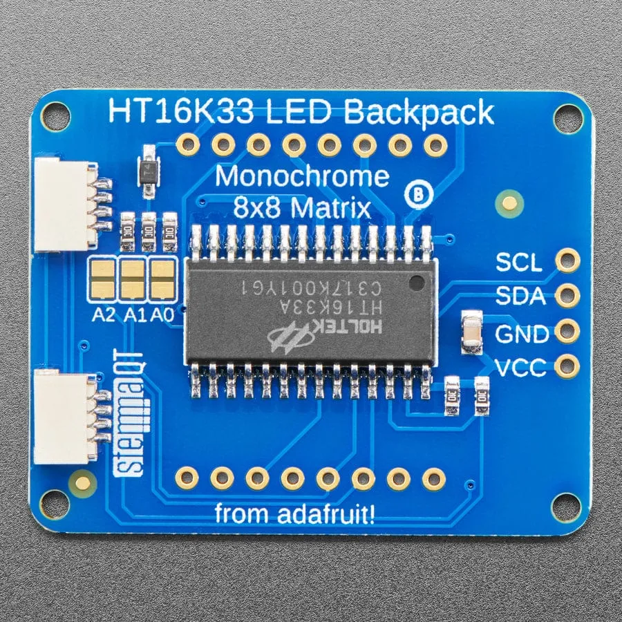 Adafruit 1.2" 8x8 LED Matrix Backpack