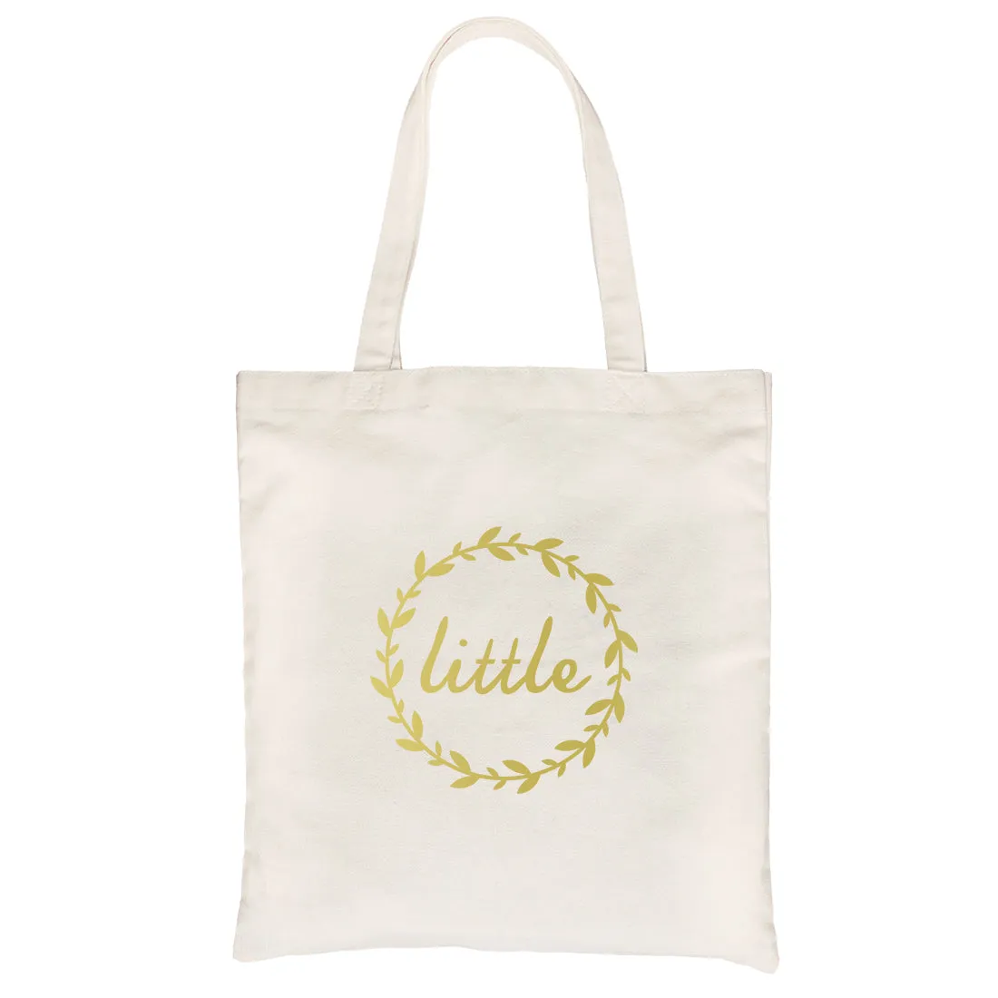 Big Little Leaf Wreath-GOLD Canvas Shoulder Bag Peaceful Classic