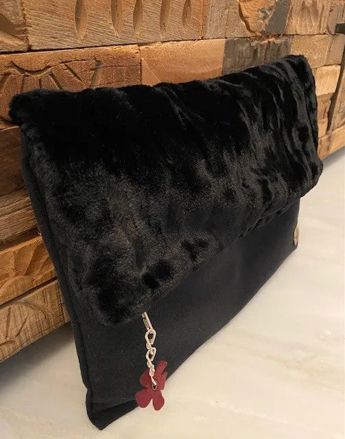 Black Orchid Clutch bag