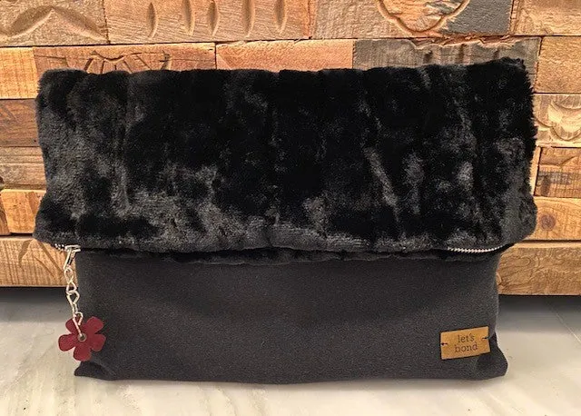 Black Orchid Clutch bag