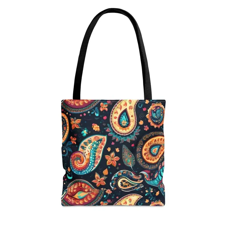 Chic Paisley Pattern Aop Tote Bag