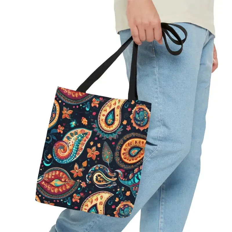Chic Paisley Pattern Aop Tote Bag