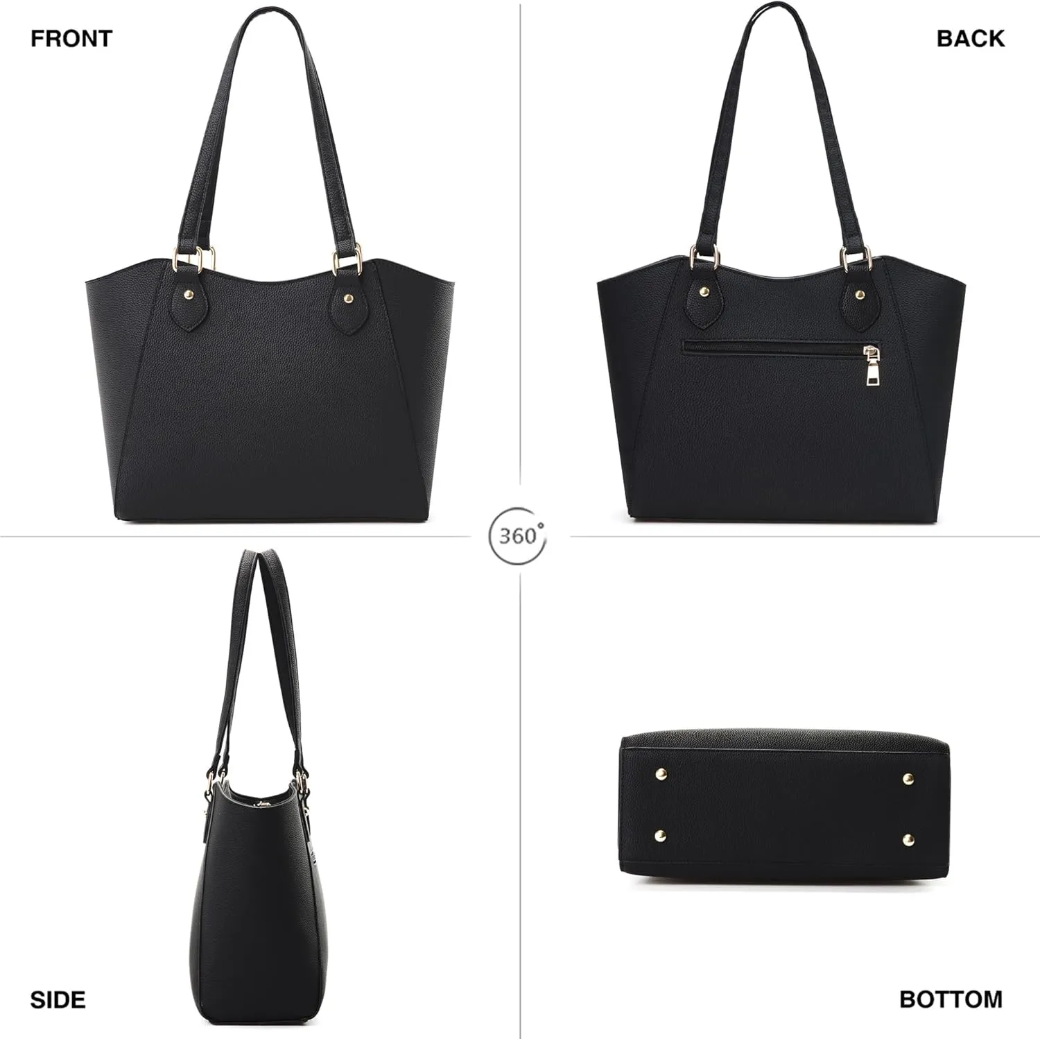 CHICAROUSAL Tote Bag for Women Large Handbags and Purses for Women PU Leather Womens Shoulder Bags