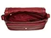 Fossil Peyton Lrg Double Flap Crossbody in Wine