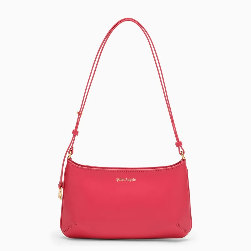 Giorgina fuchsia leather shoulder bag