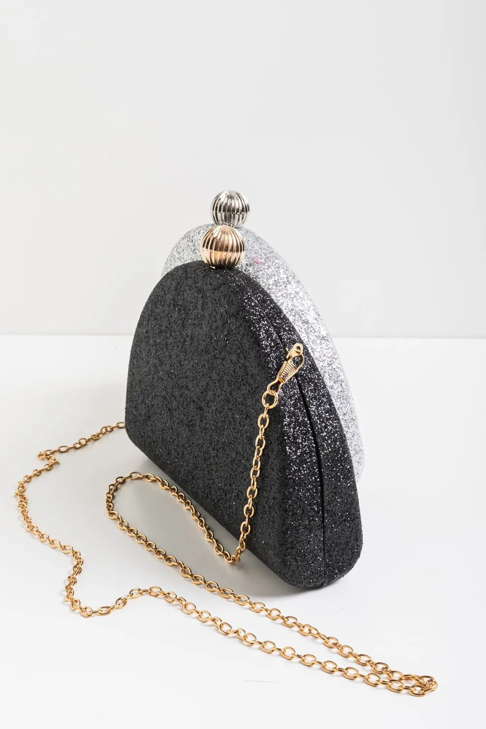 Glitter Chain Clutch