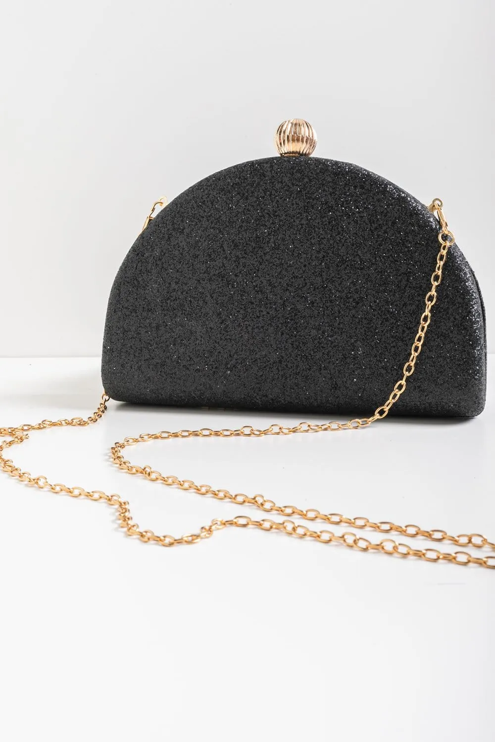 Glitter Chain Clutch