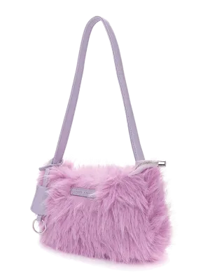 Keddo Couture Lilac Faux Fur Handbag