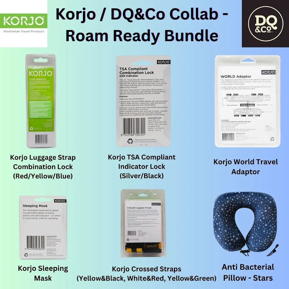 Korjo/DQ&Co Collab - Roam Ready Bundle