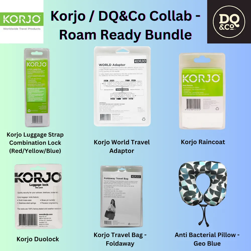 Korjo/DQ&Co Collab - Roam Ready Bundle