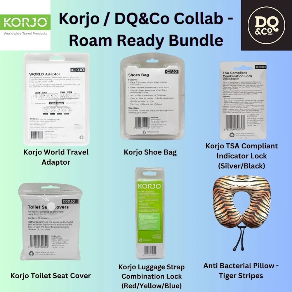 Korjo/DQ&Co Collab - Roam Ready Bundle