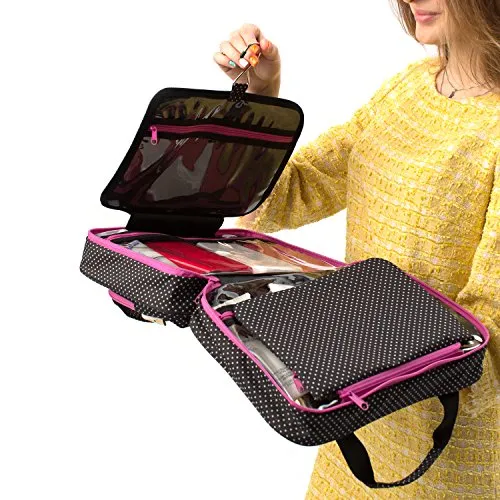 Large Versatile Travel Cosmetic Bag - Perfect Hanging Travel Toiletry Organizer
