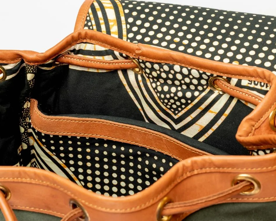Leather bags, backpacks