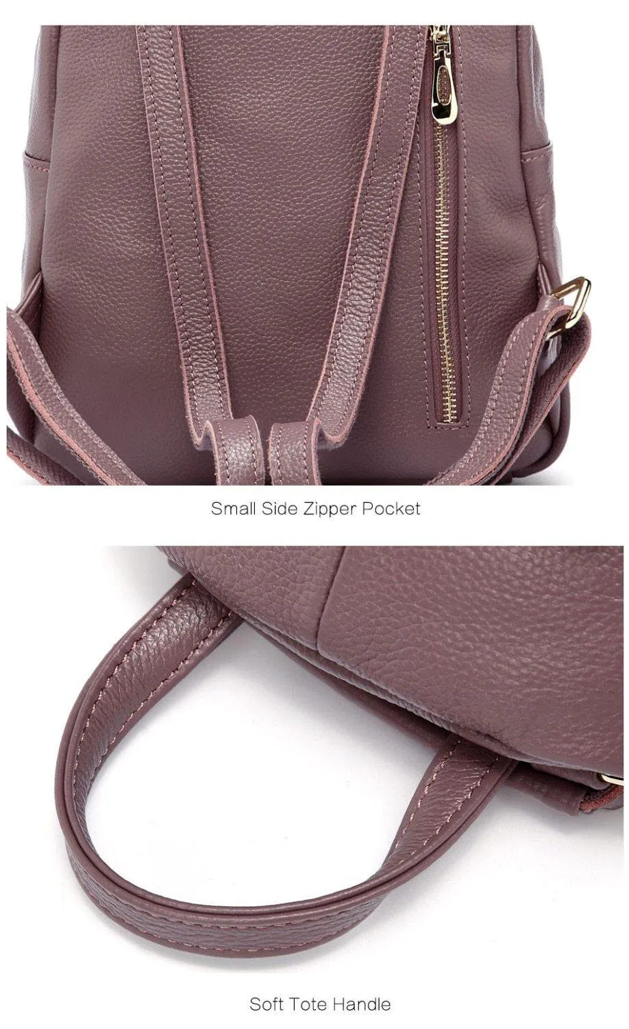 Leather Women Backpack Ladies Travel Bags Preppy Style Schoolbags