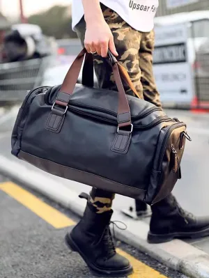 Men Quality Travel Bag Carry on Luggage Bag, Men Duffel Bag Handbag Casual Traveling Tote Large Weekend Bag Hot