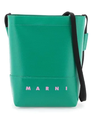 Men's Crossbody Bag With Shoelace Strap in Green | SBMQ0068A0P5769