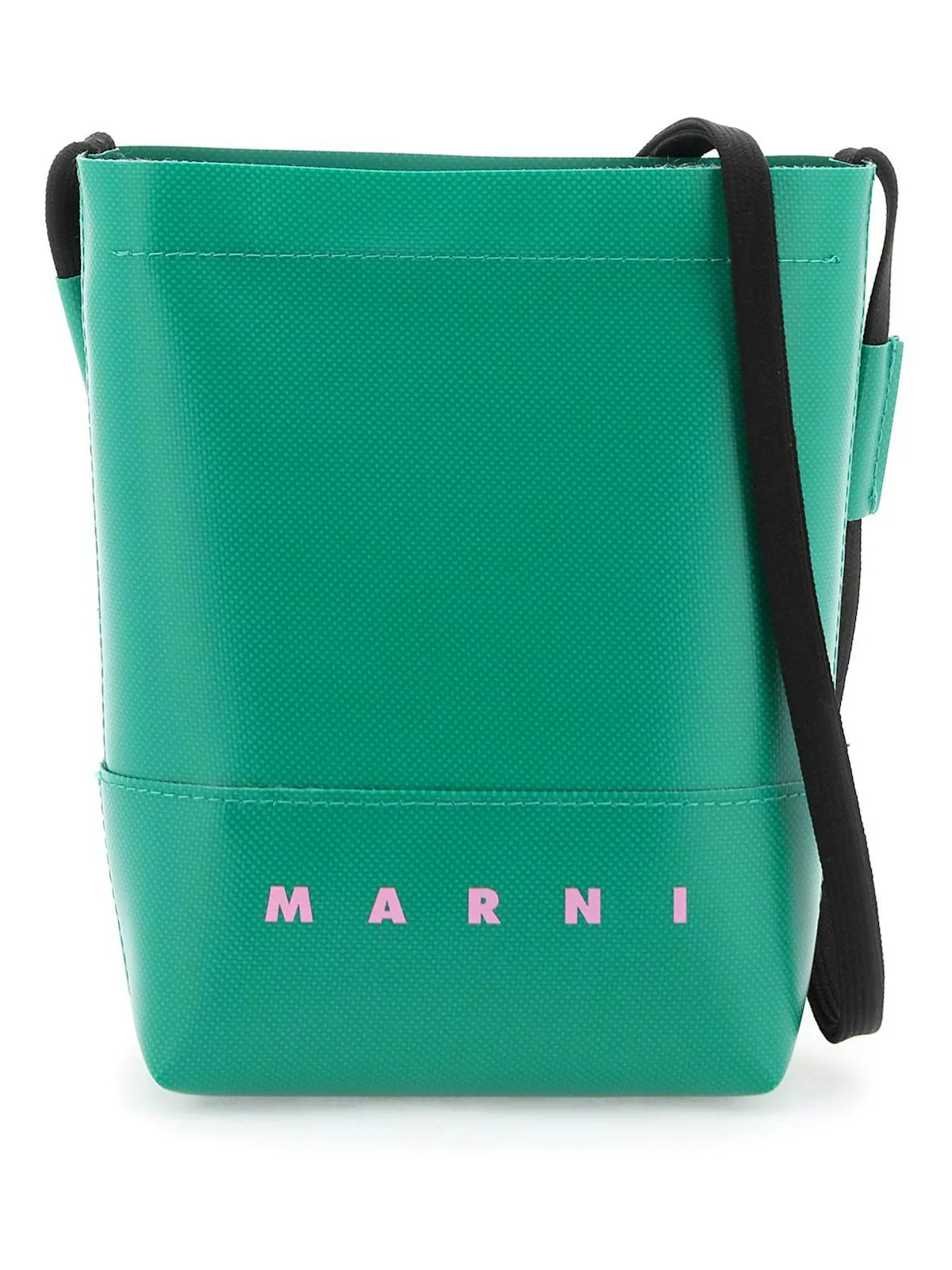 Men's Crossbody Bag With Shoelace Strap in Green | SBMQ0068A0P5769