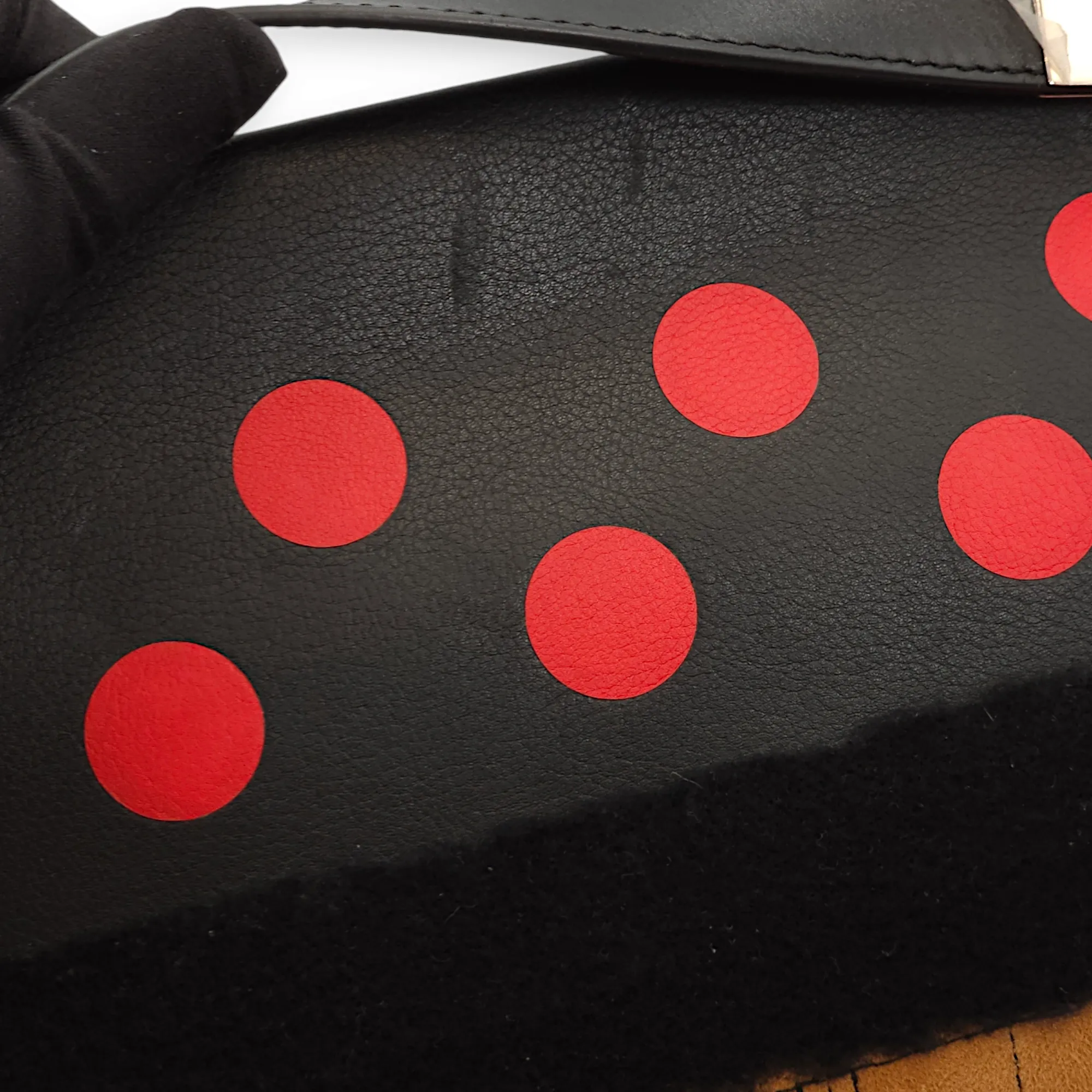 Missy Black/Brown Clutch in Calfskin