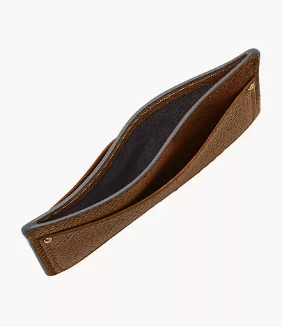 ML4575210 - Fossil Anderson Brown Leather Unisex Card Case