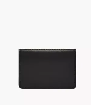 ML4642001 - Fossil Westover Snap Black Leather Unisex Bifold Wallet