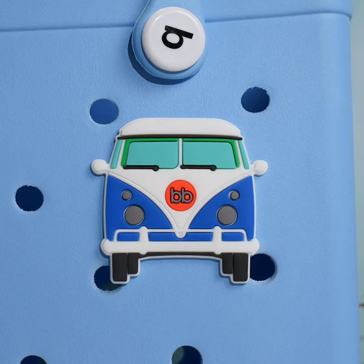 Owllaser Bus Charm for Handbags, Accessories PVC Rubber for Bogg Bags