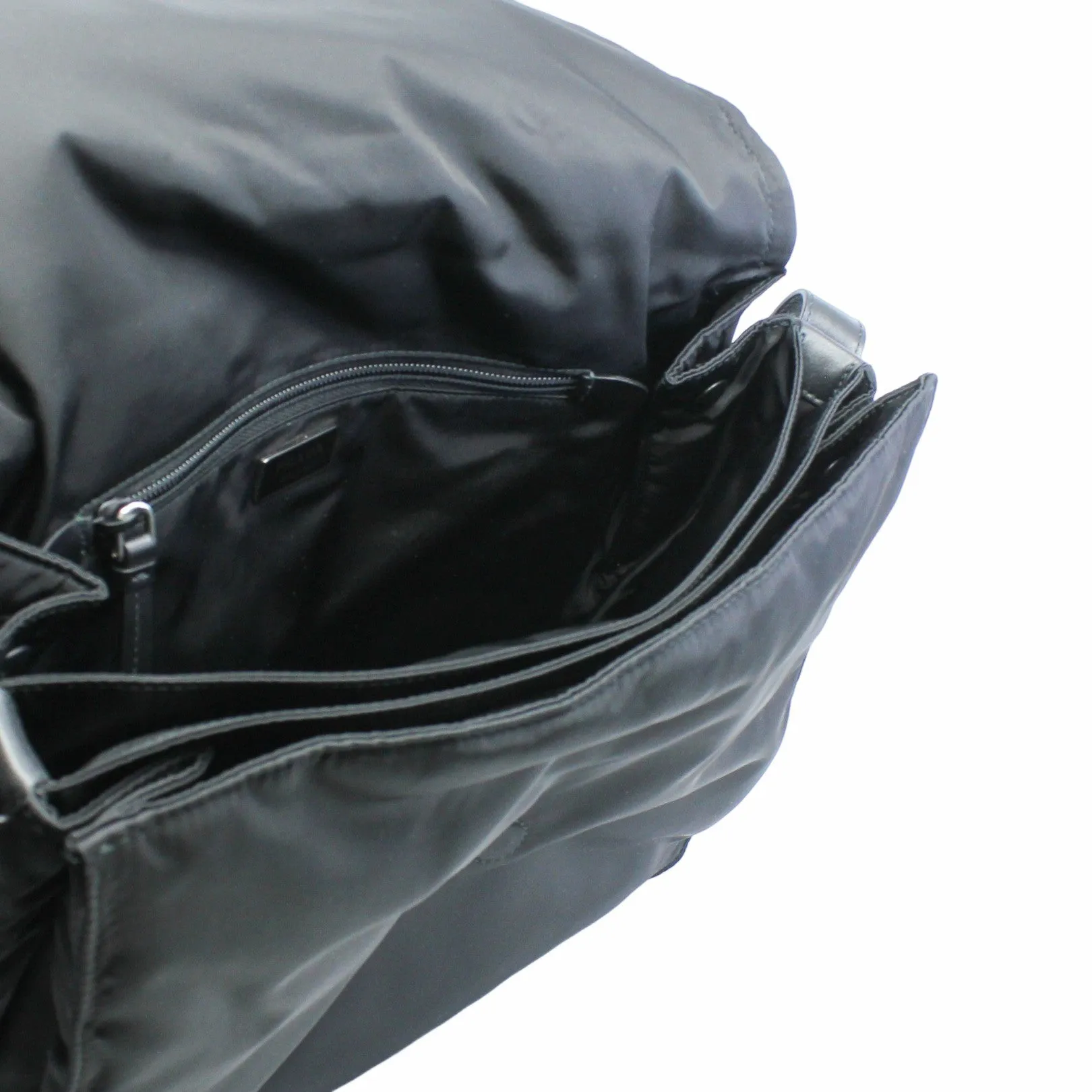 side bag fabric black
