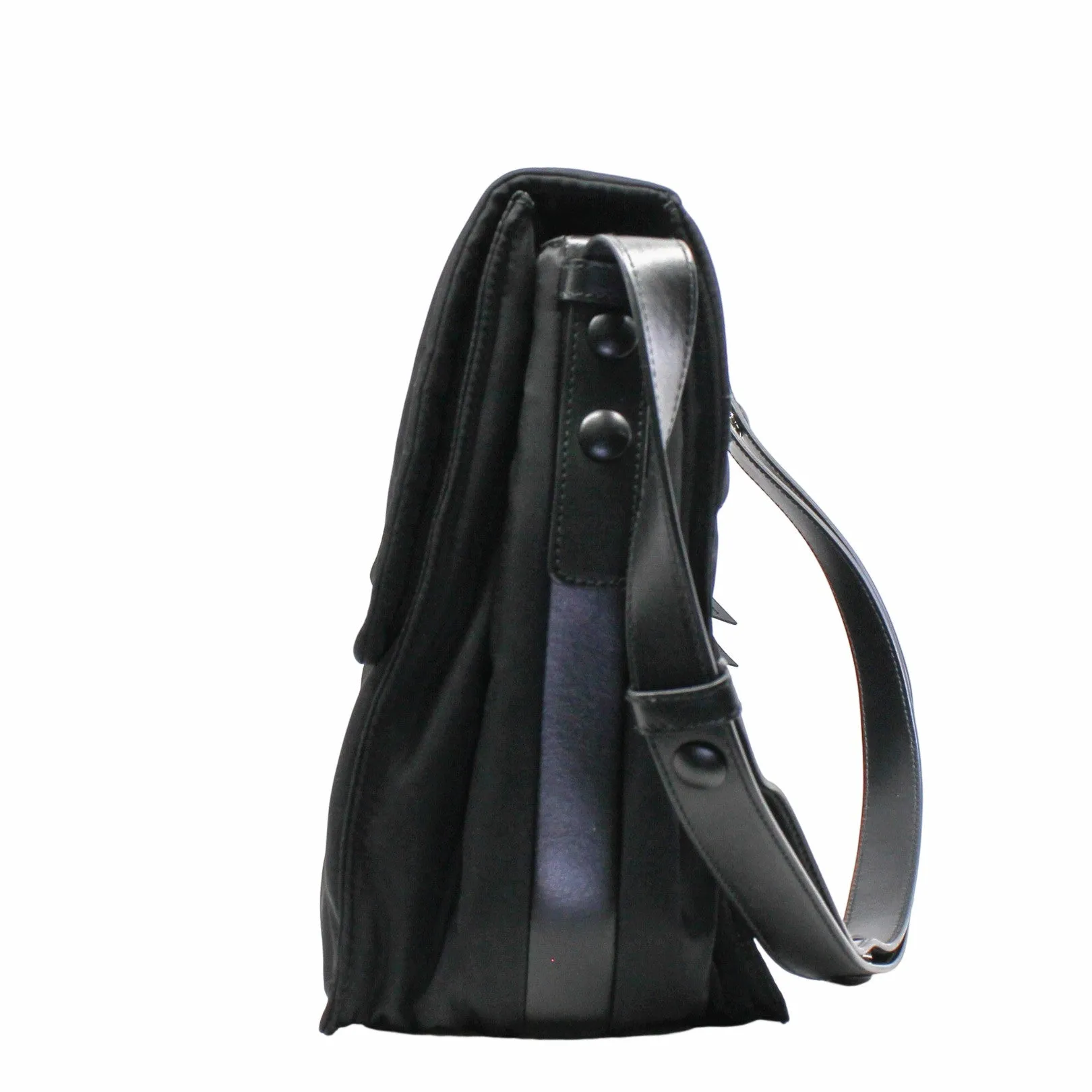 side bag fabric black