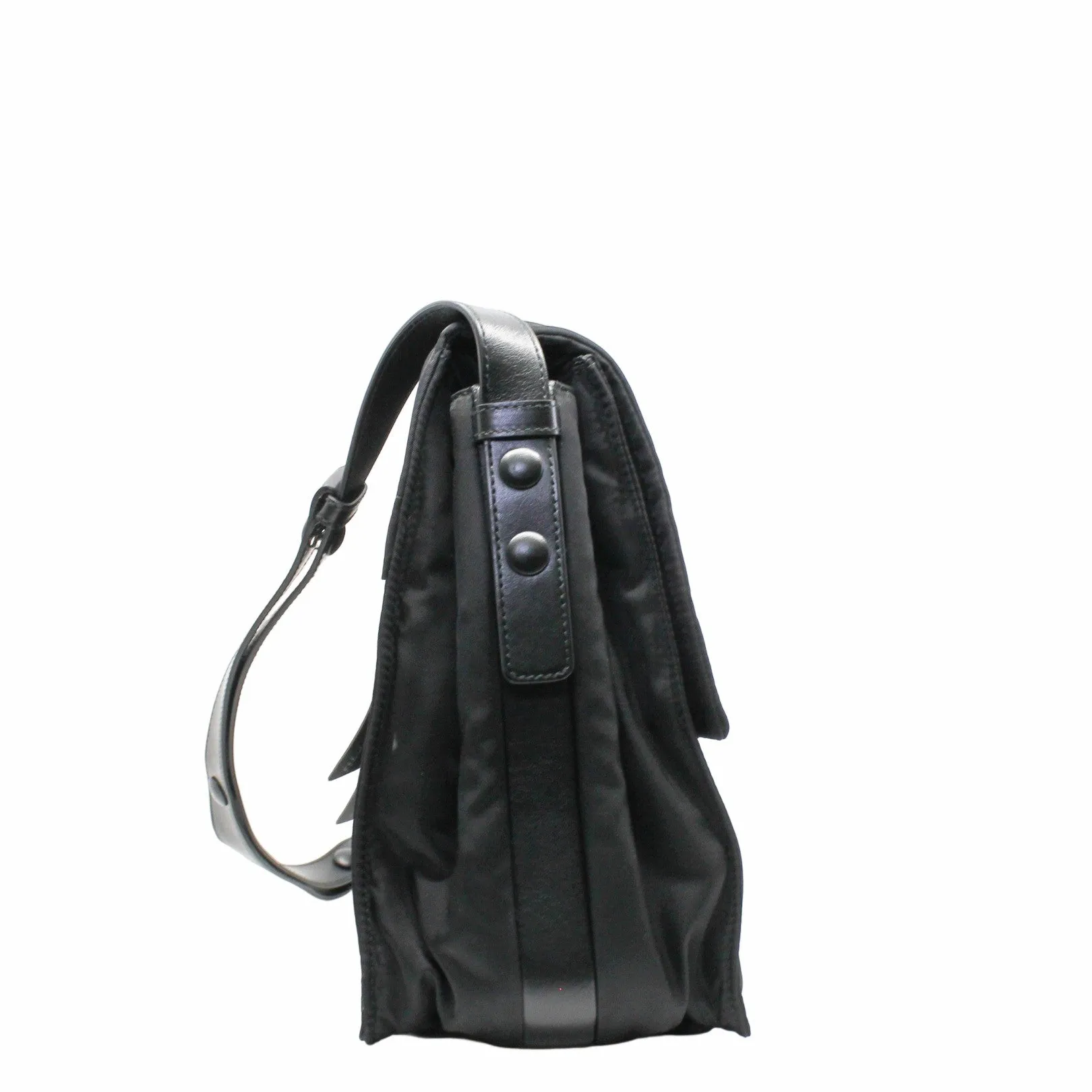 side bag fabric black
