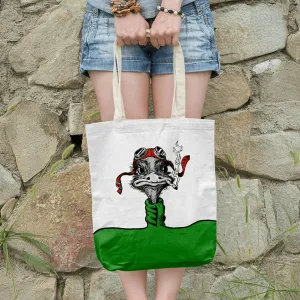 Smoking Ostrich Tote Bags