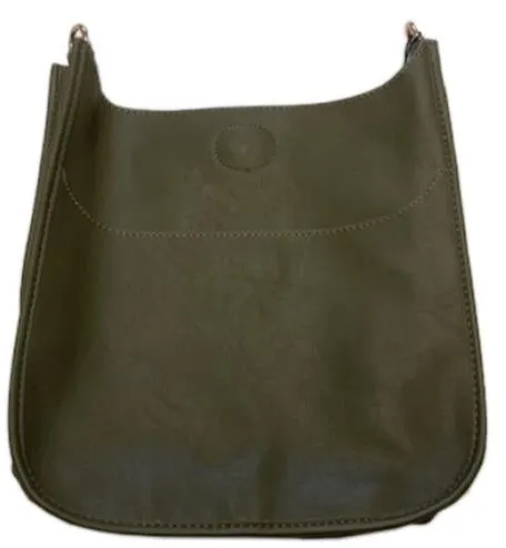 SOFT FAUX LEATHER CLASSIC MESSENGER-NO STRAP ATTACHED!!!! -   BLACK, GREY, ARMY, NAVY, CAMEL