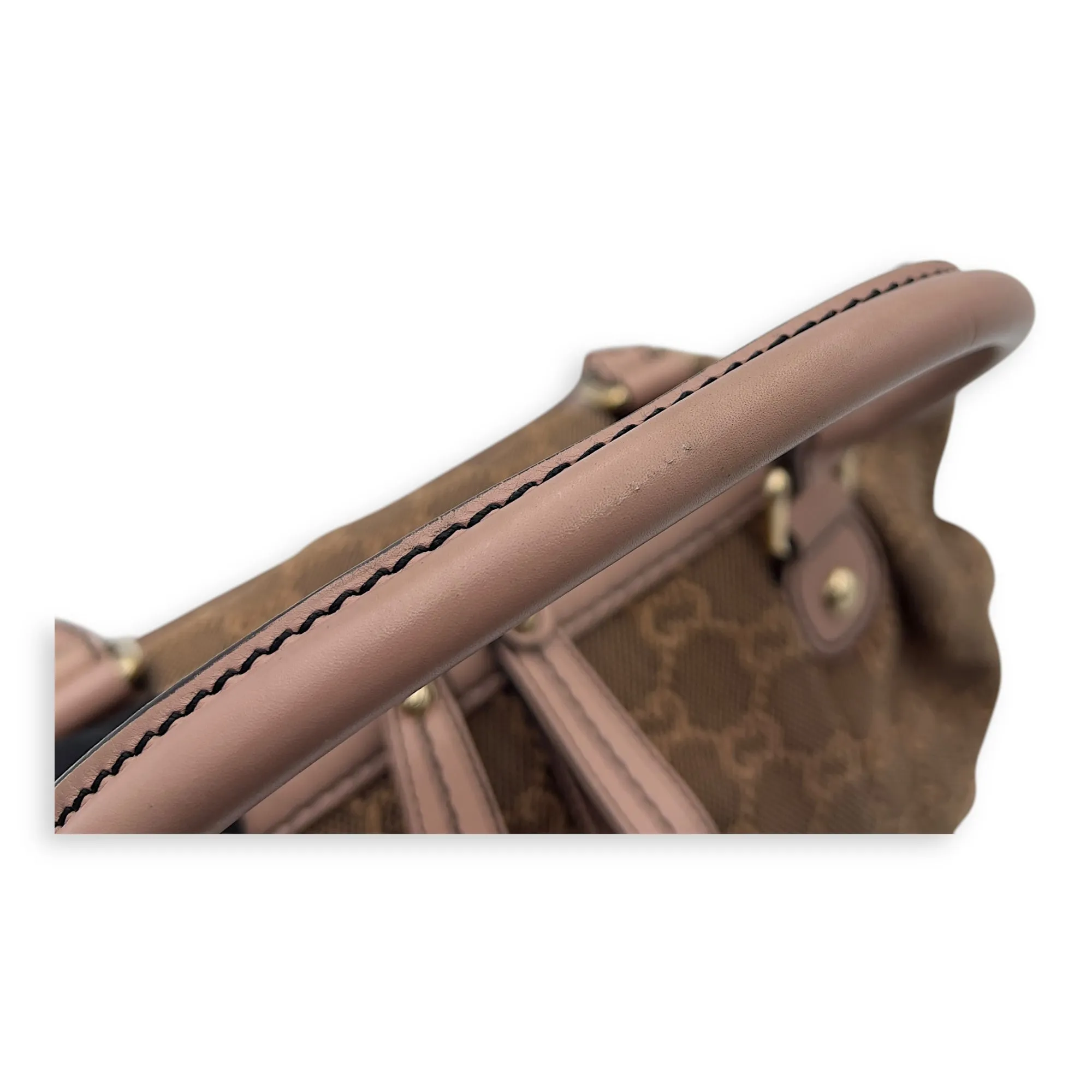 Sukey Crossbody Bag Medium Pink in Canvas, Gold hardware