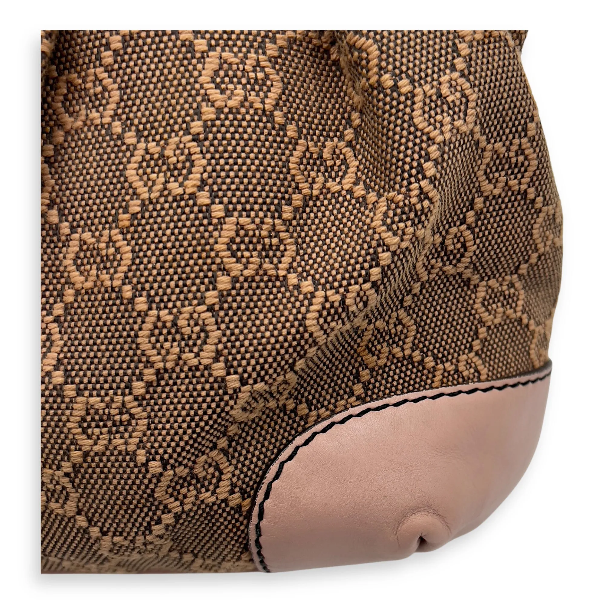 Sukey Crossbody Bag Medium Pink in Canvas, Gold hardware