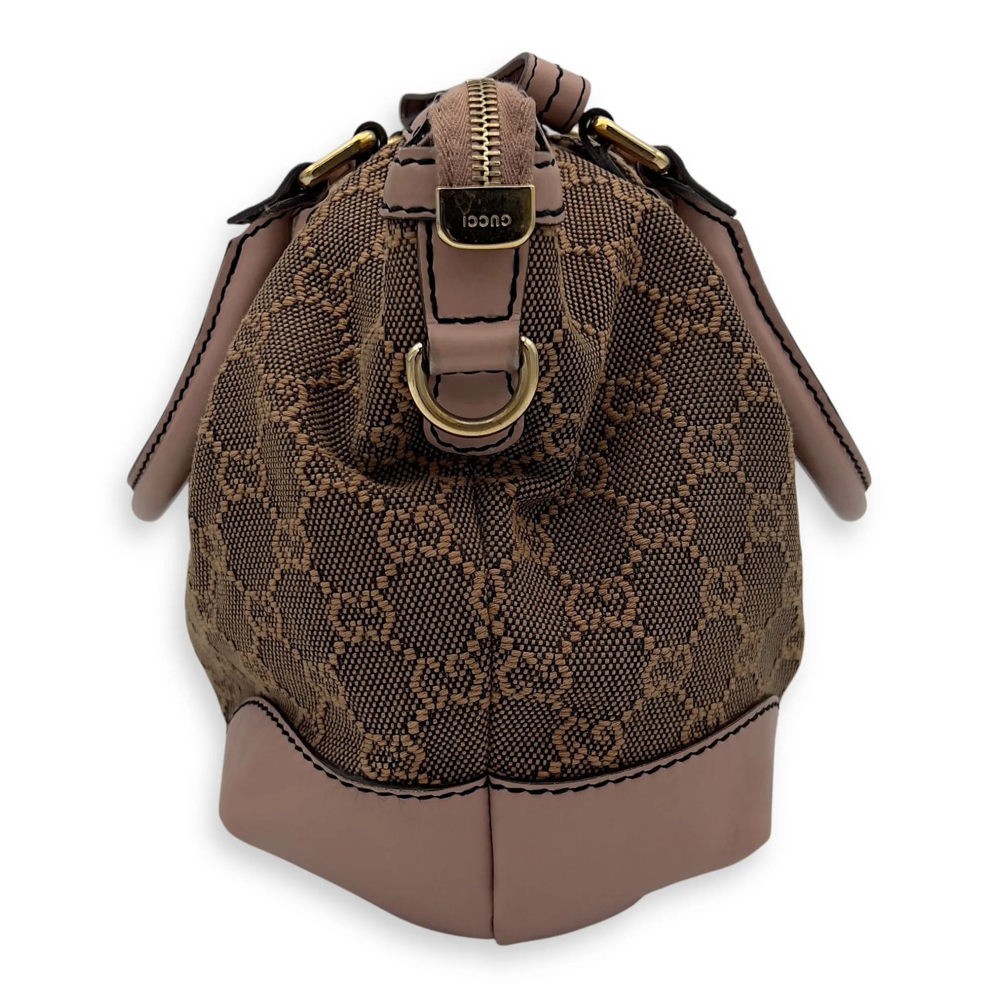 Sukey Crossbody Bag Medium Pink in Canvas, Gold hardware