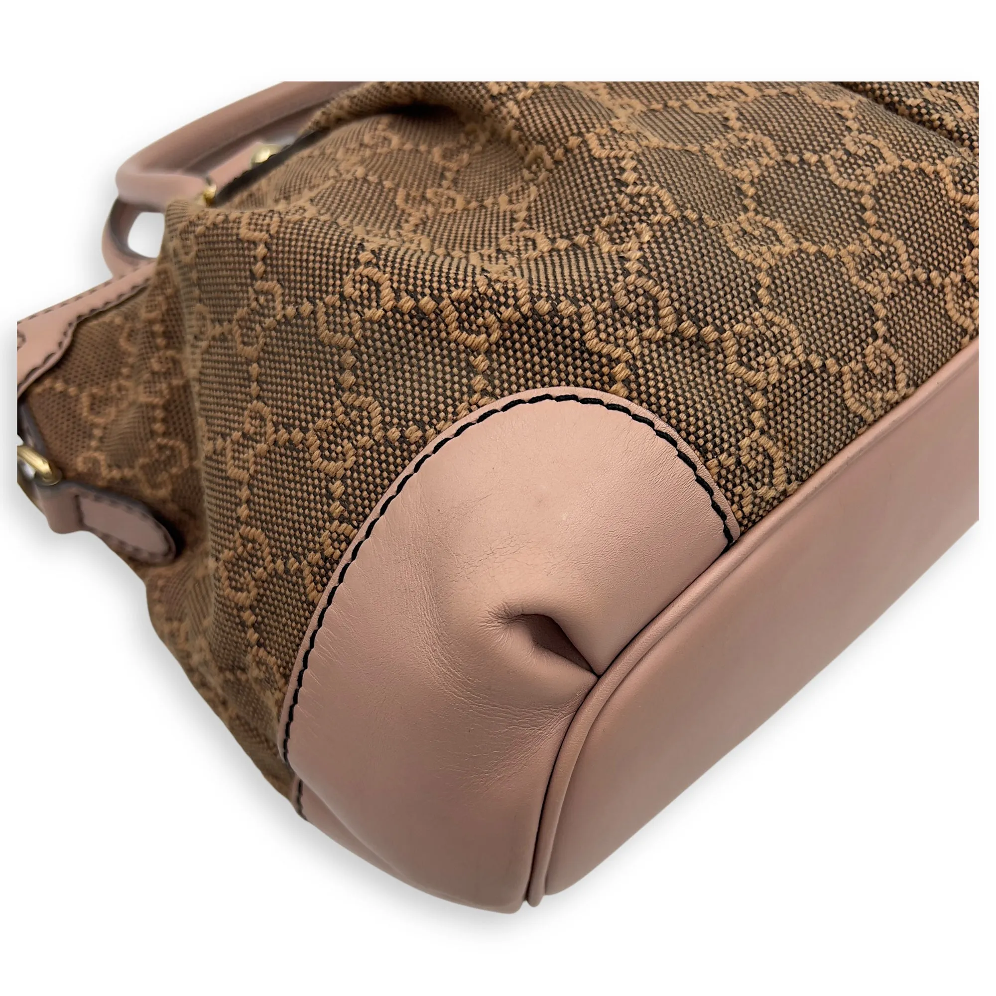 Sukey Crossbody Bag Medium Pink in Canvas, Gold hardware