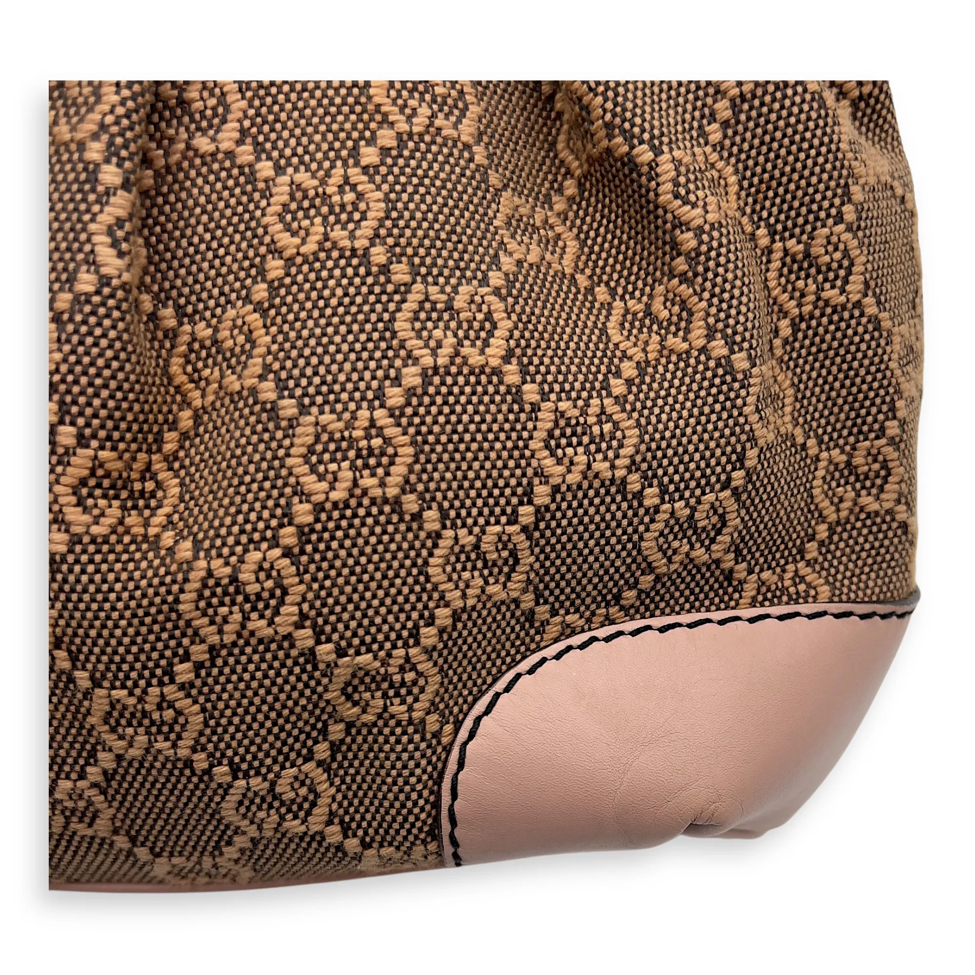 Sukey Crossbody Bag Medium Pink in Canvas, Gold hardware