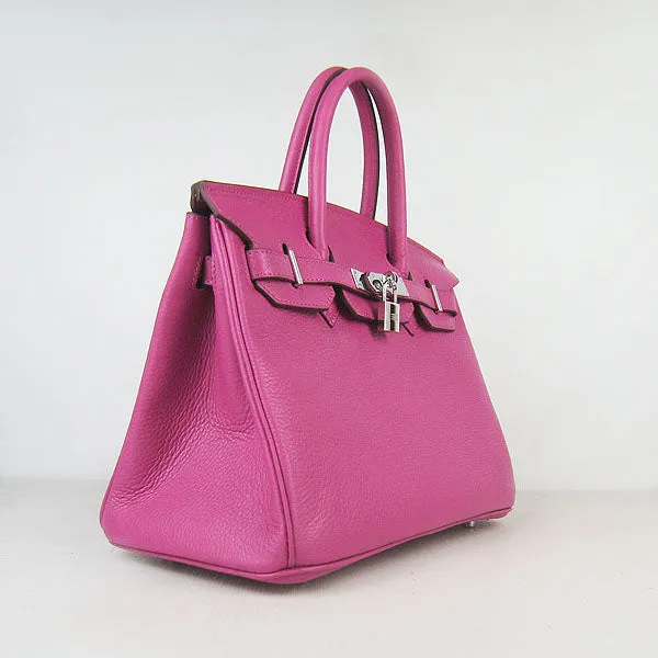 Trendy Inspired Hermes Birkin 30cm Togo Leather Handbags Peach Silver