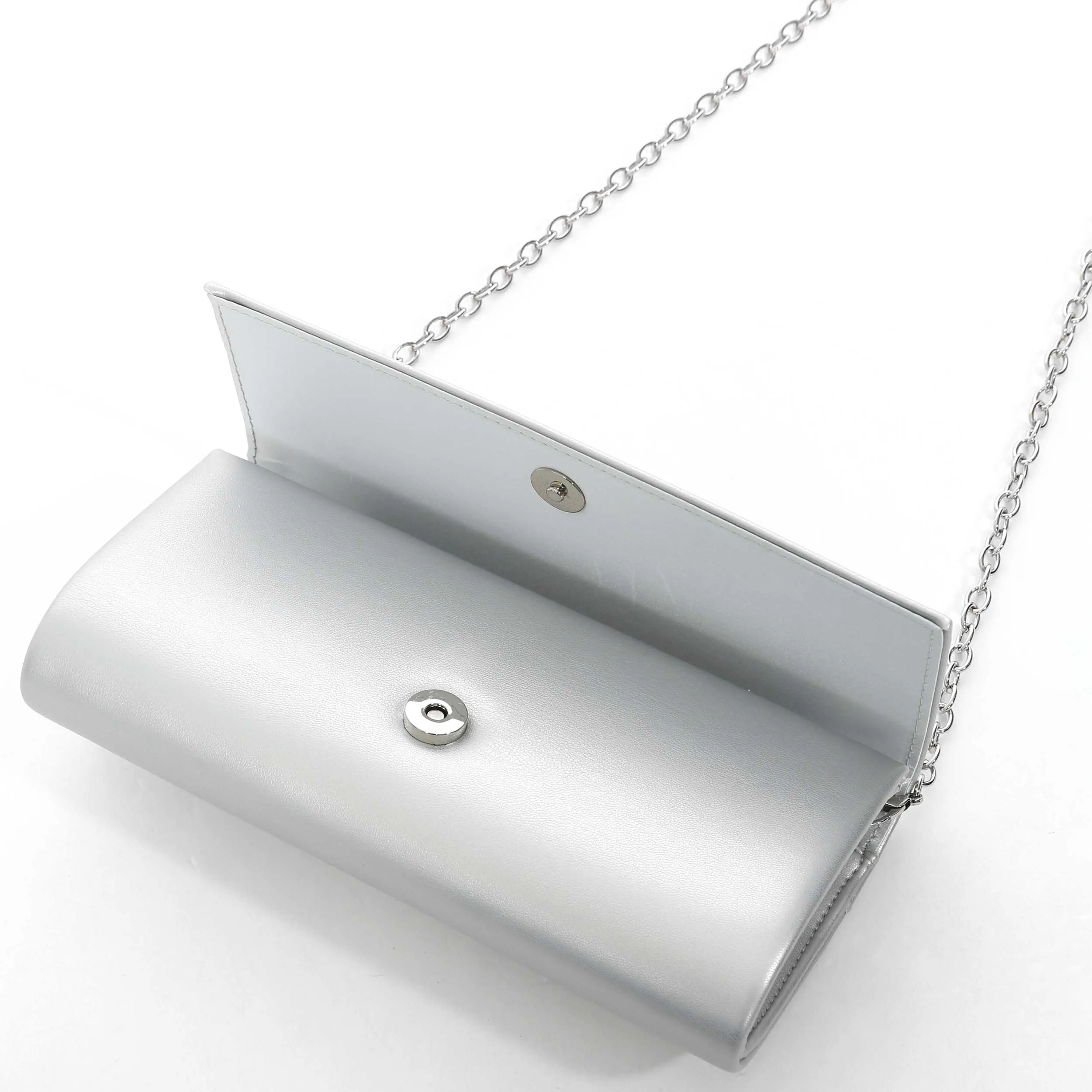 Valentino Bags Sofie Ladies Evening Bag in Silver