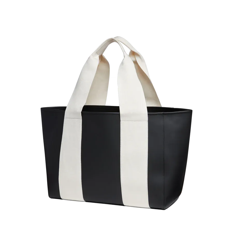 Wellington Cabana Tote - Black/Ivory