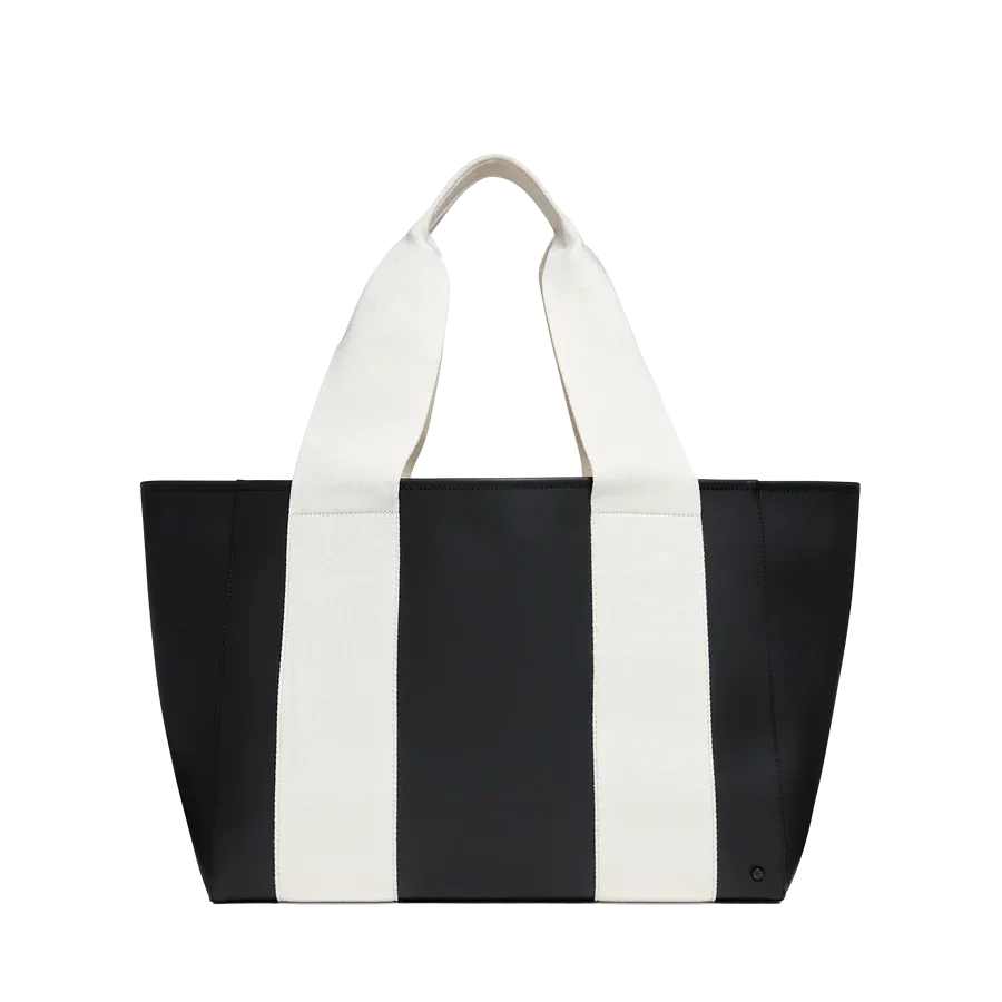 Wellington Cabana Tote - Black/Ivory