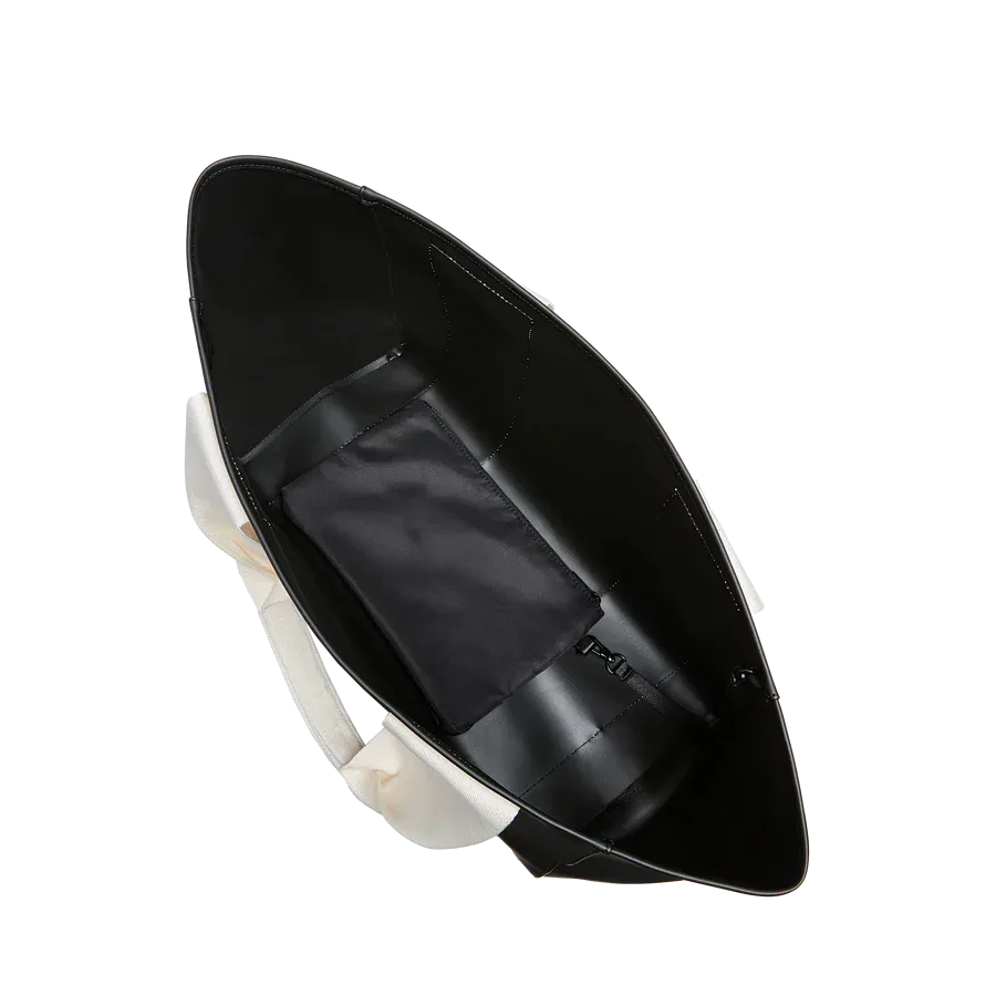 Wellington Cabana Tote - Black/Ivory
