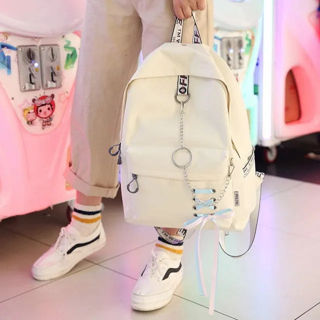 Woman Canvas  BackPack /Laptop Bag