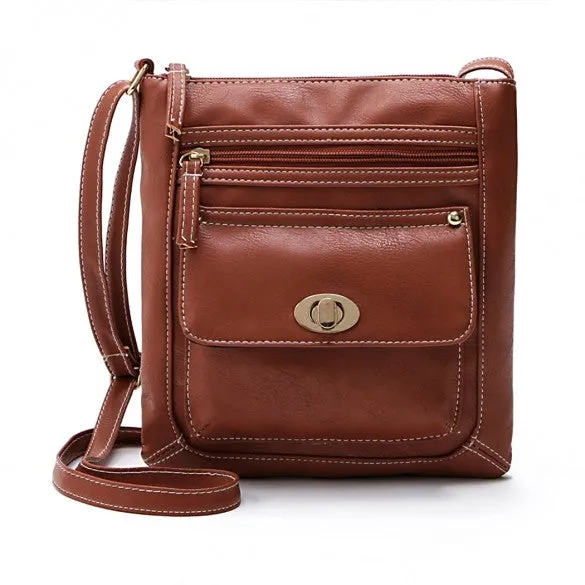 Women Fashion Retro Small Solid Handbag Cross Body Shoulder Bags