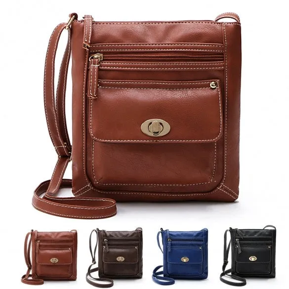 Women Fashion Retro Small Solid Handbag Cross Body Shoulder Bags