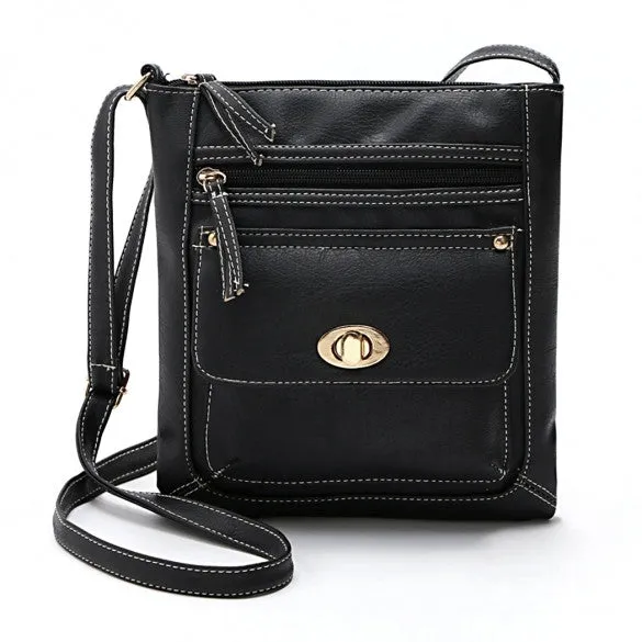 Women Fashion Retro Small Solid Handbag Cross Body Shoulder Bags