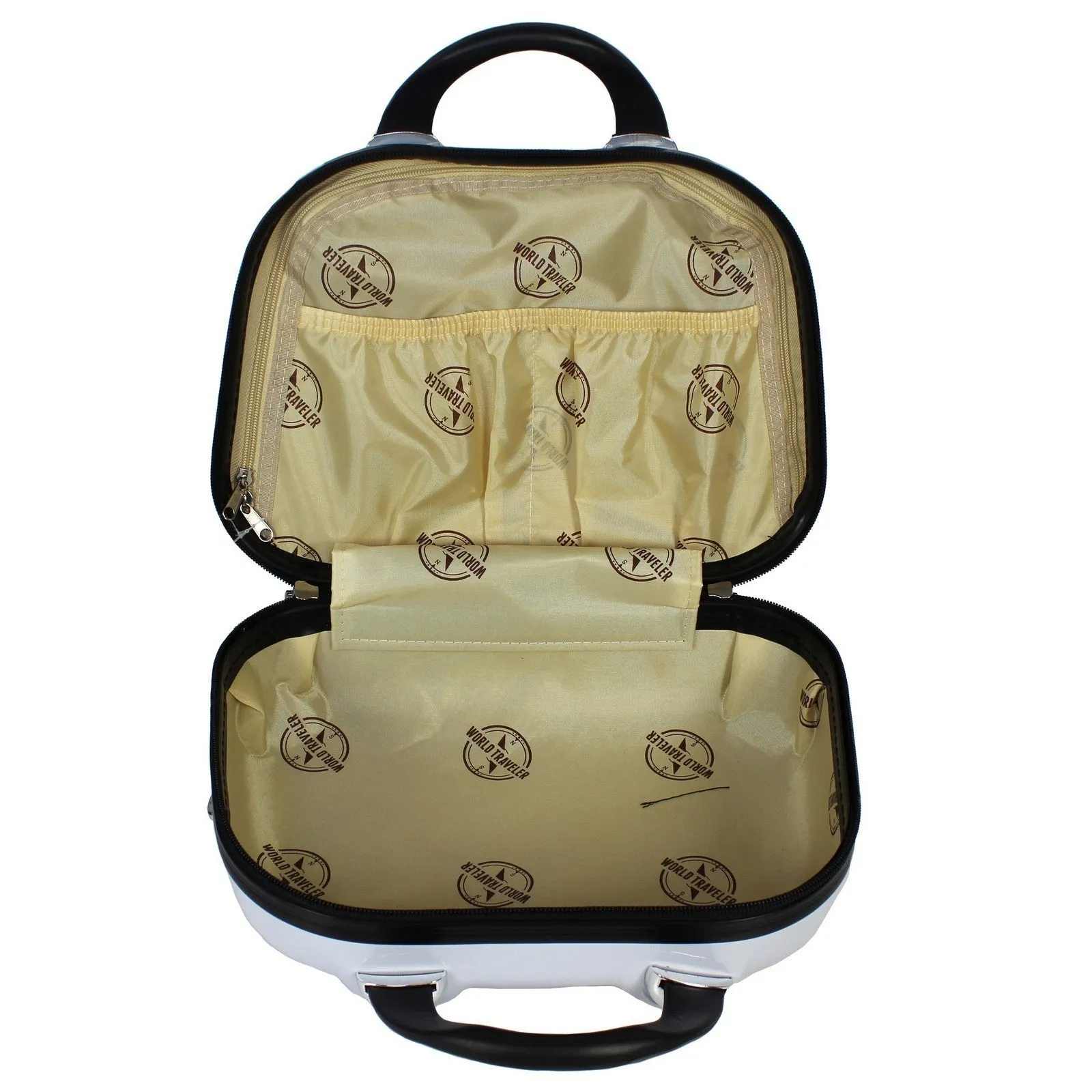 World Traveler Butterfly 3-Piece Hardside Expandable Spinner Luggage Set